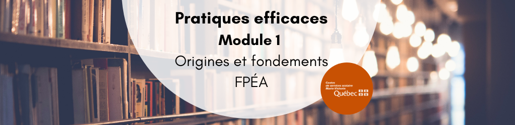 Pratiques efficaces : Module 1 (FPÉA)